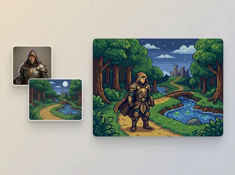 Pixel Art Scene preview